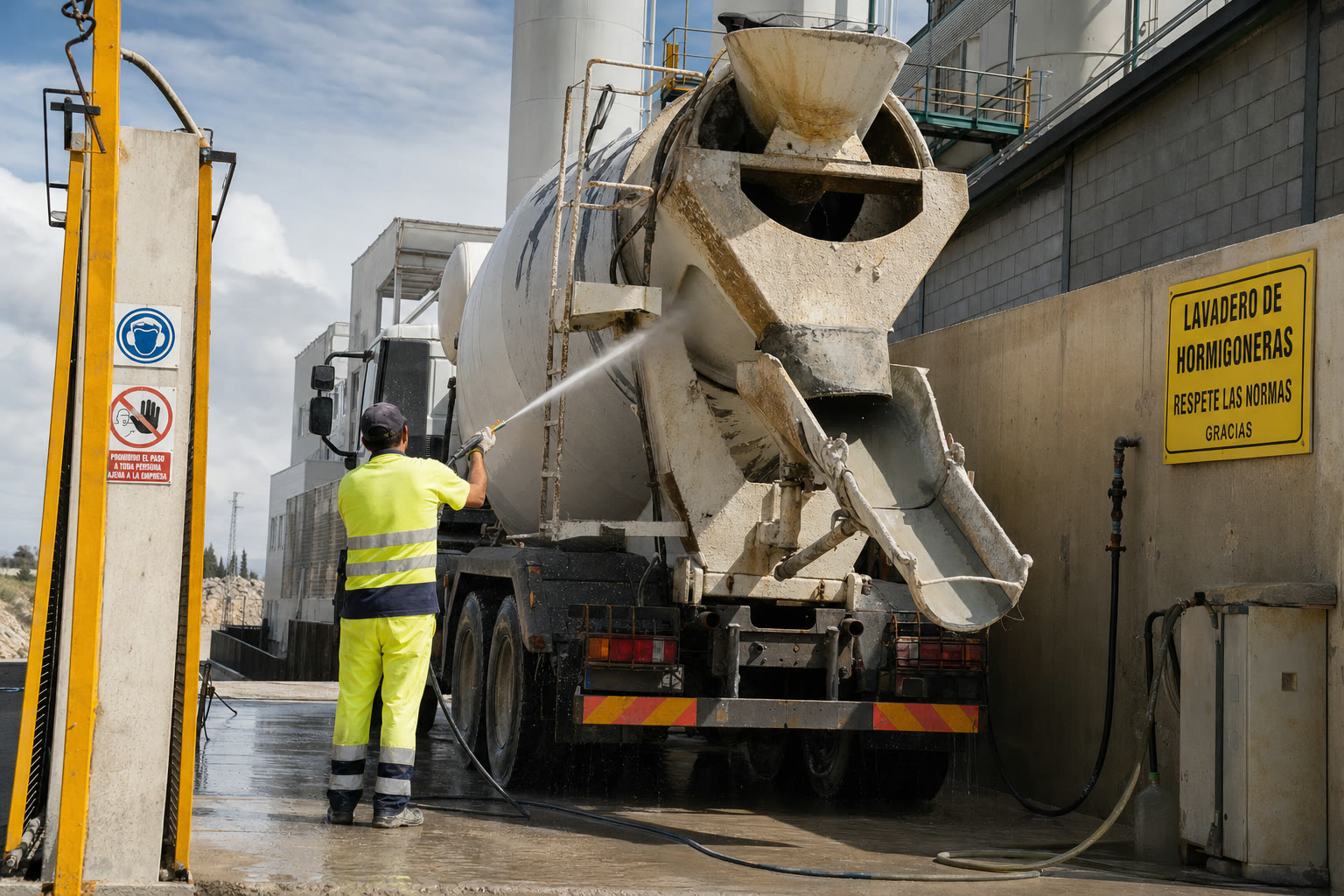 Limpieza de camiones hormigonera sin ácido: guía completa con Fortis y Ready Mix